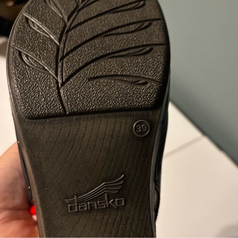 Dansko Classic Black Leather Clogs - Picture 2 of 7